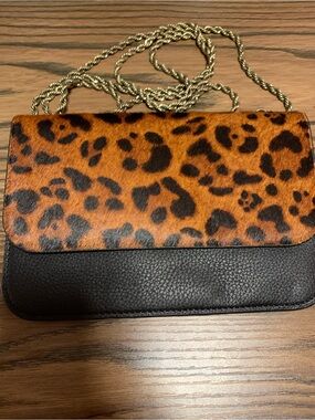 Cabi The Beast Crossbody/Belt Bag Leopard Calf Hair